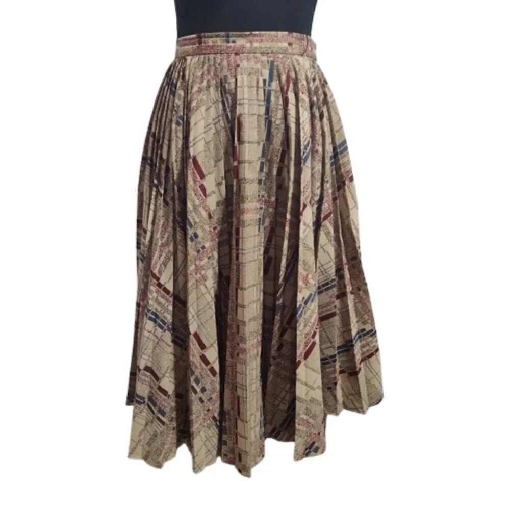 Vintage Frances Henaghan 1970's Skirt and Blouse Women's Size 2